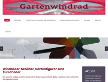 Tablet Screenshot of gartenwindrad.ch